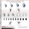 Service Caster 5 Inch 316SS Blue Poly Swivel 1-5/8 Inch Expanding Stem Caster Lock Brake SCC SCC-SS316TTLEX20S514-PPUB-BLUE-158 - alternate 1
